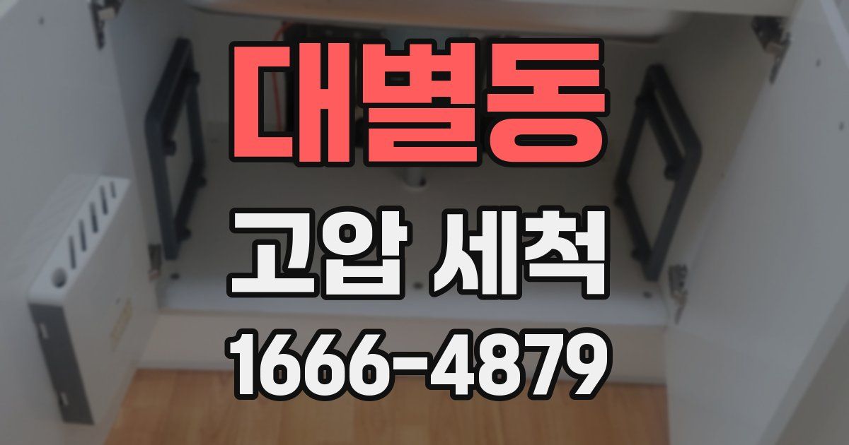 대별동 고압 세척