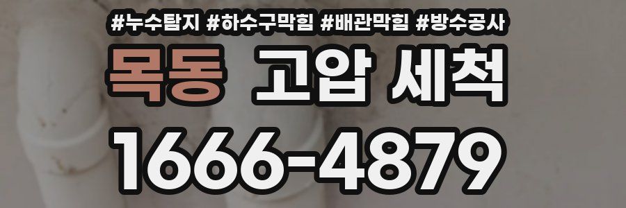 목동 고압 세척