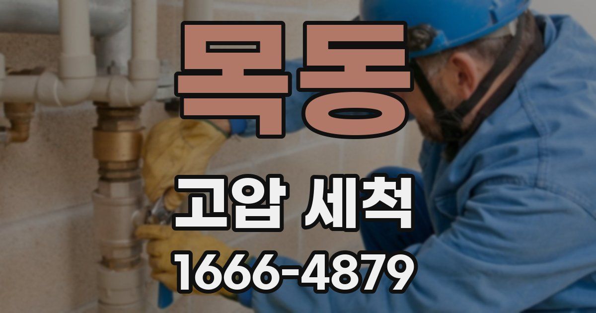 목동 고압 세척