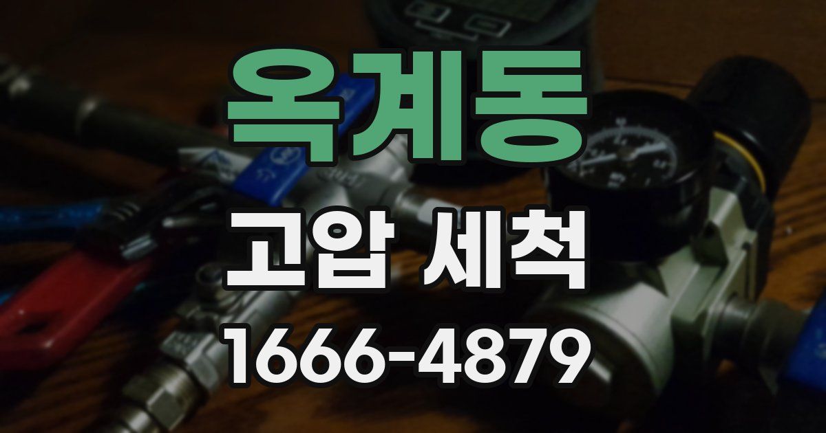 옥계동 고압 세척