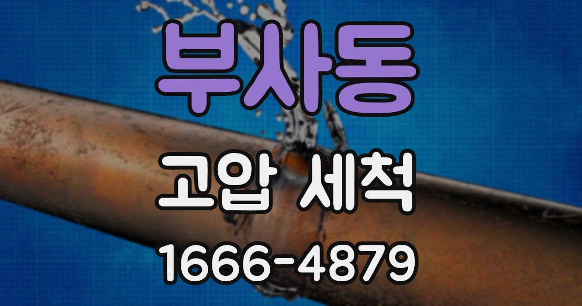 부사동 고압 세척