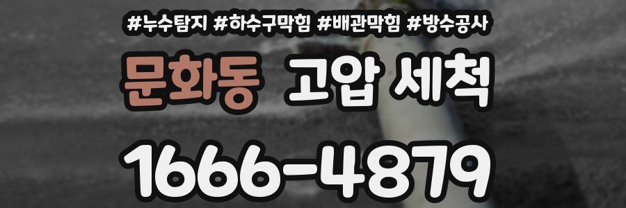 문화동 고압 세척
