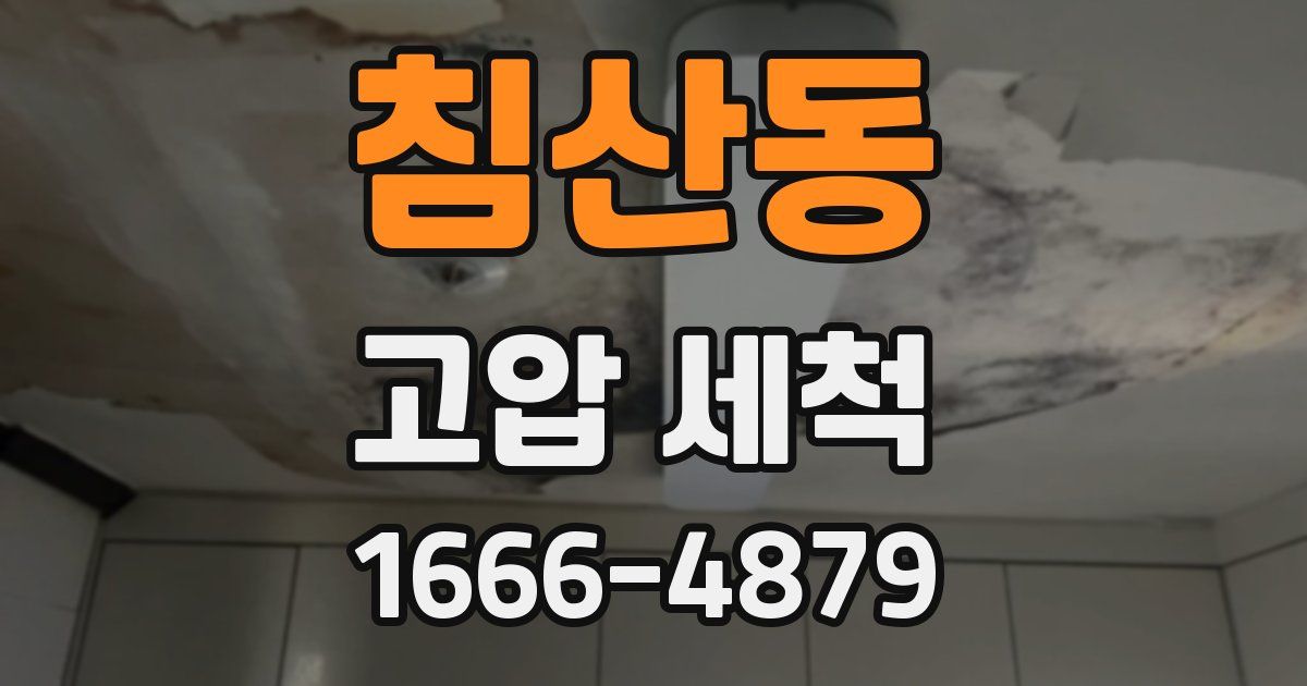 침산동 고압 세척
