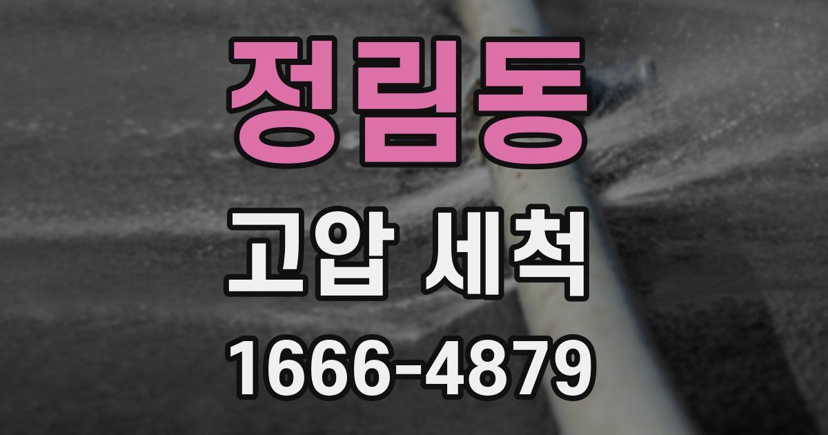 정림동 고압 세척