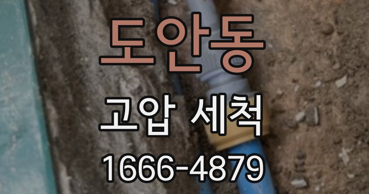 도안동 고압 세척