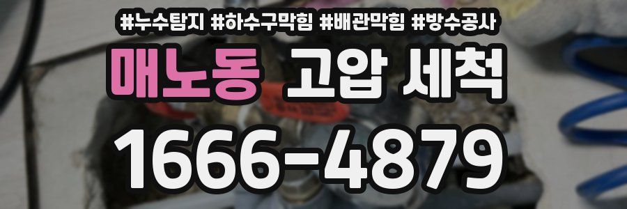 매노동 고압 세척