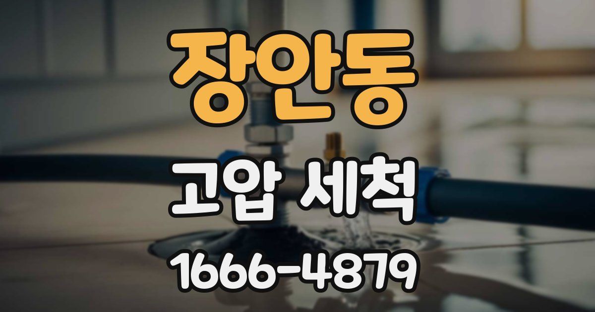장안동 고압 세척