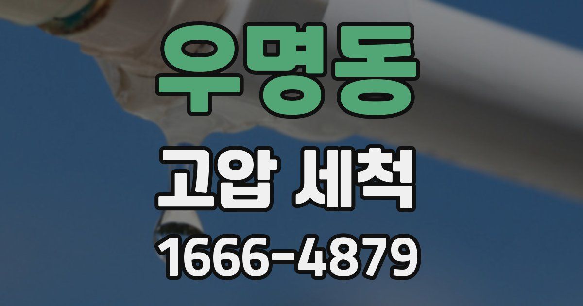 우명동 고압 세척