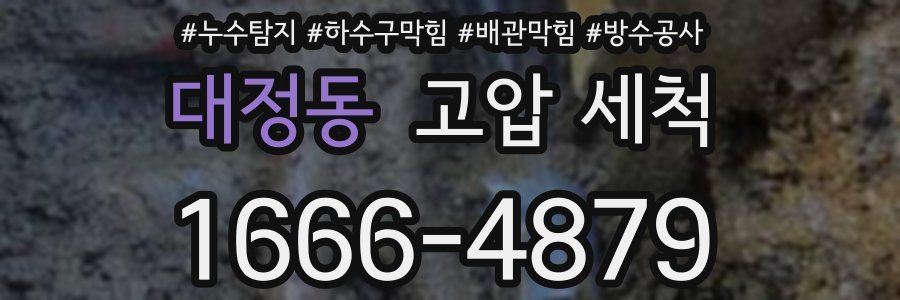 대정동 고압 세척