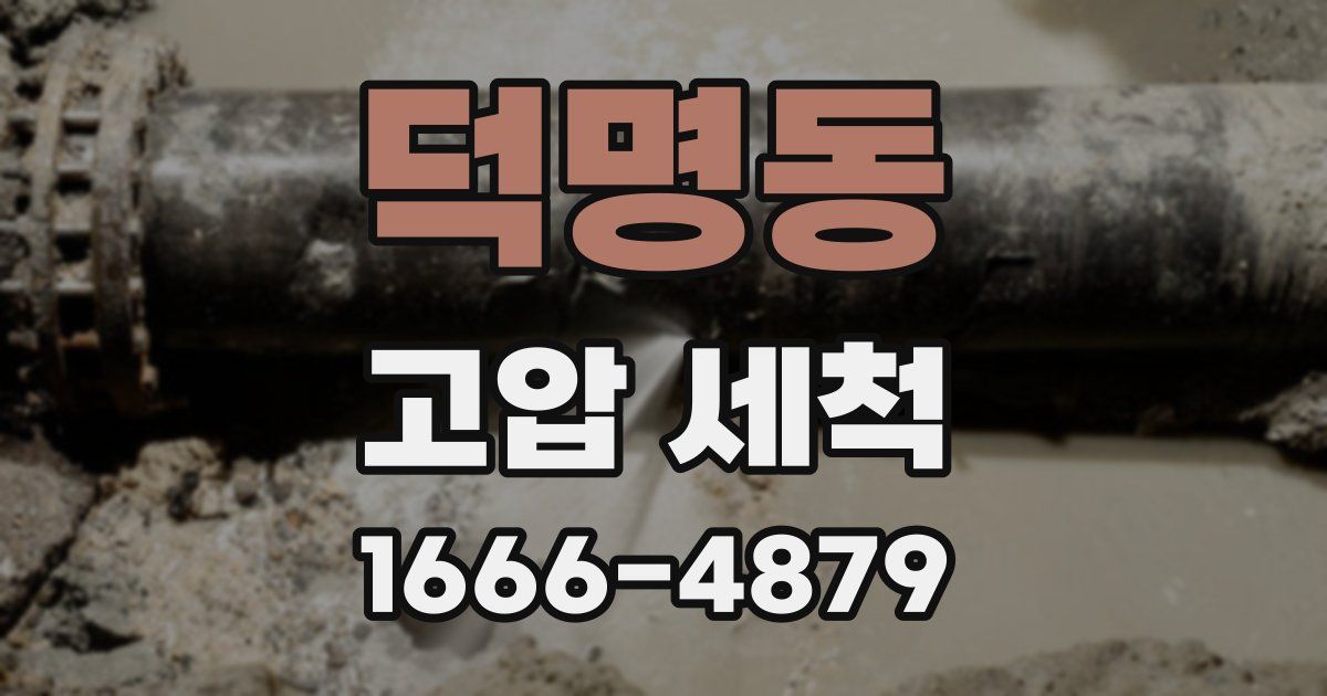 덕명동 고압 세척