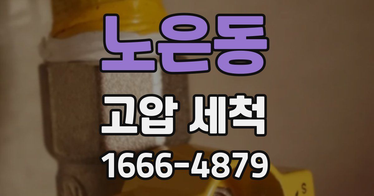 노은동 고압 세척