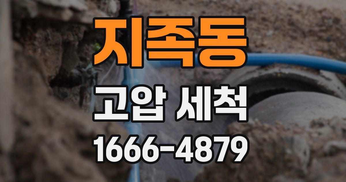 지족동 고압 세척