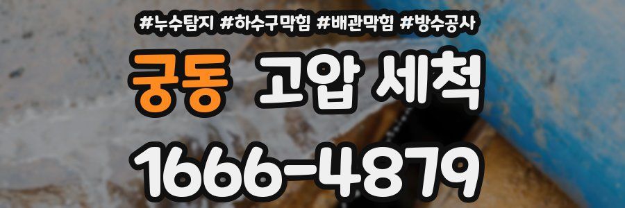 궁동 고압 세척