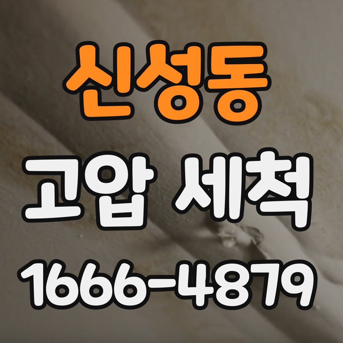 신성동 고압 세척