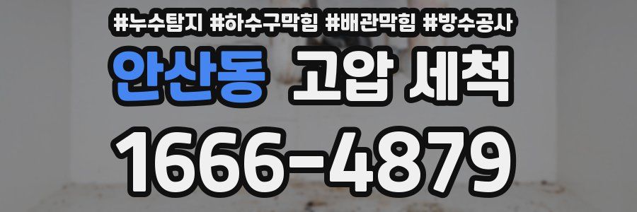 안산동 고압 세척