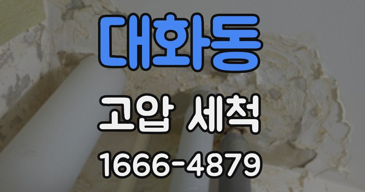대화동 고압 세척