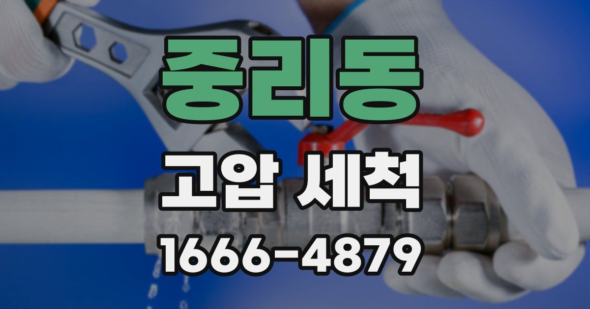 중리동 고압 세척
