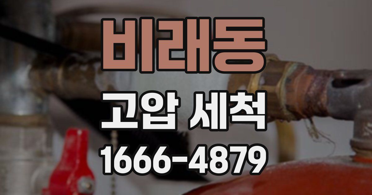 비래동 고압 세척