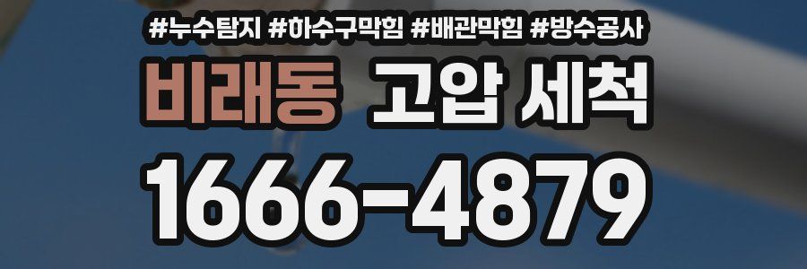 비래동 고압 세척