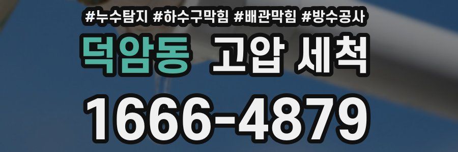 덕암동 고압 세척