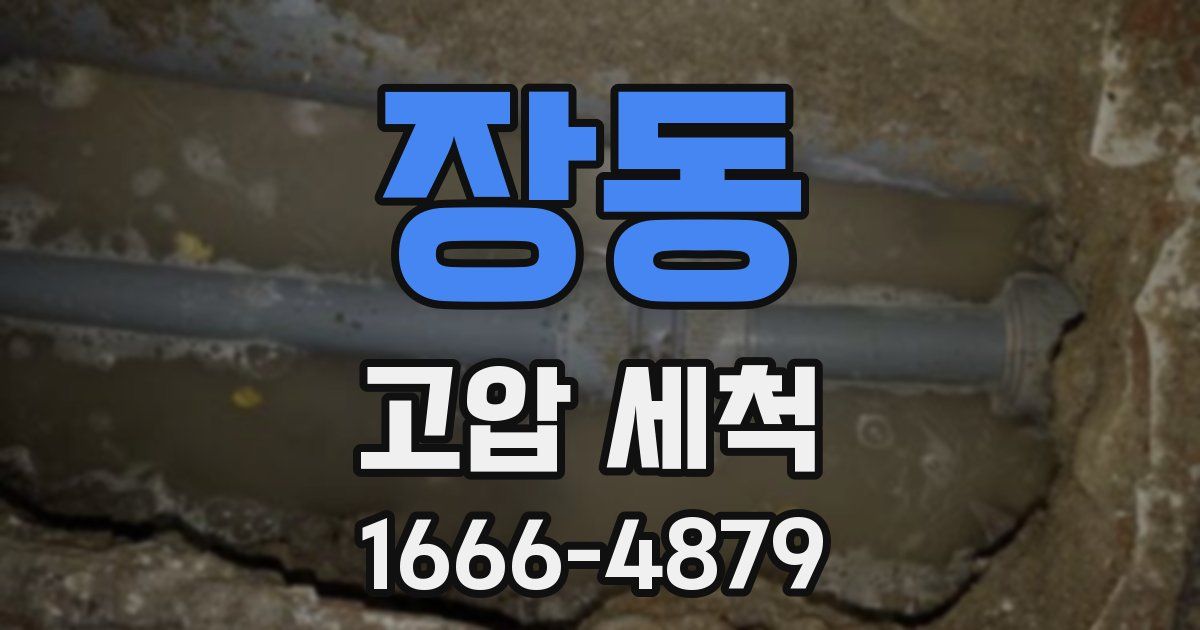장동 고압 세척