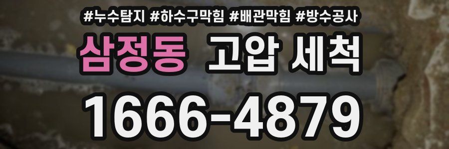 삼정동 고압 세척