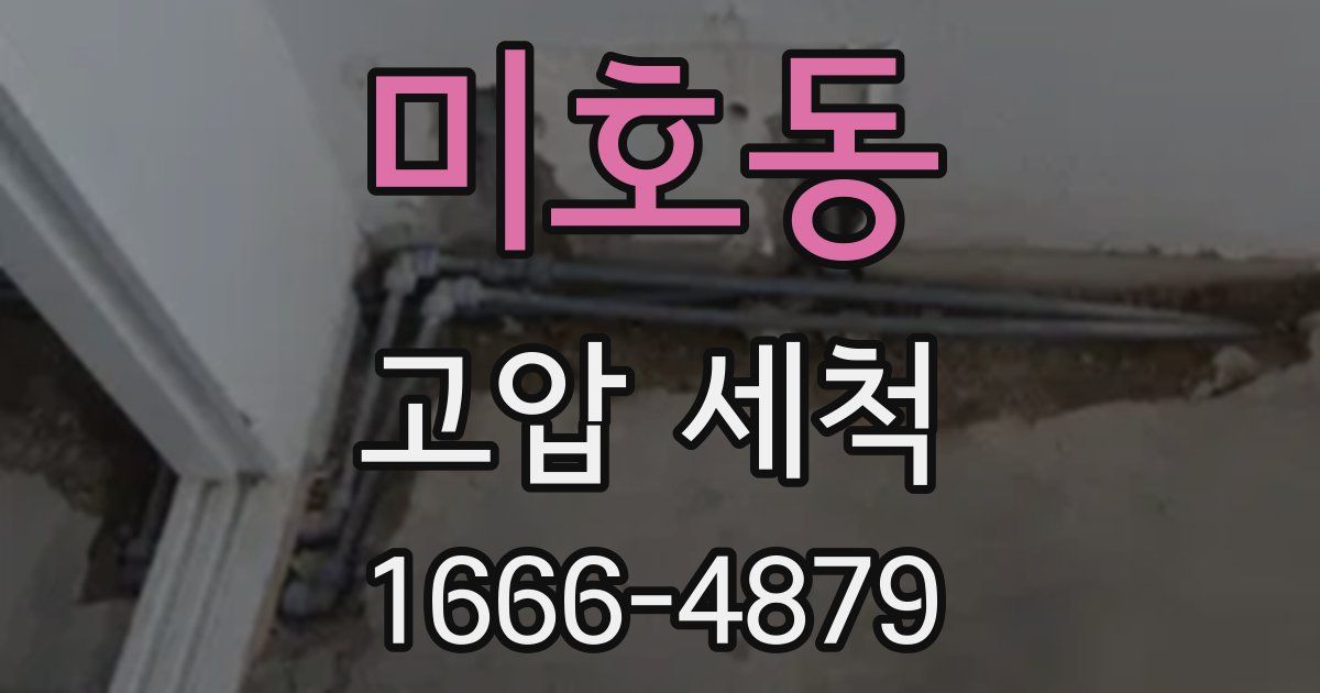 미호동 고압 세척