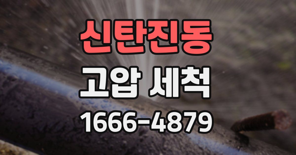 신탄진동 고압 세척