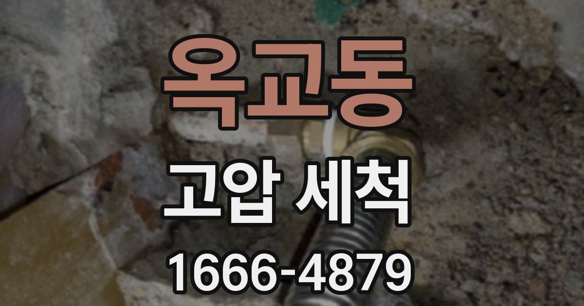 옥교동 고압 세척
