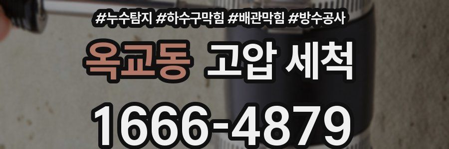 옥교동 고압 세척