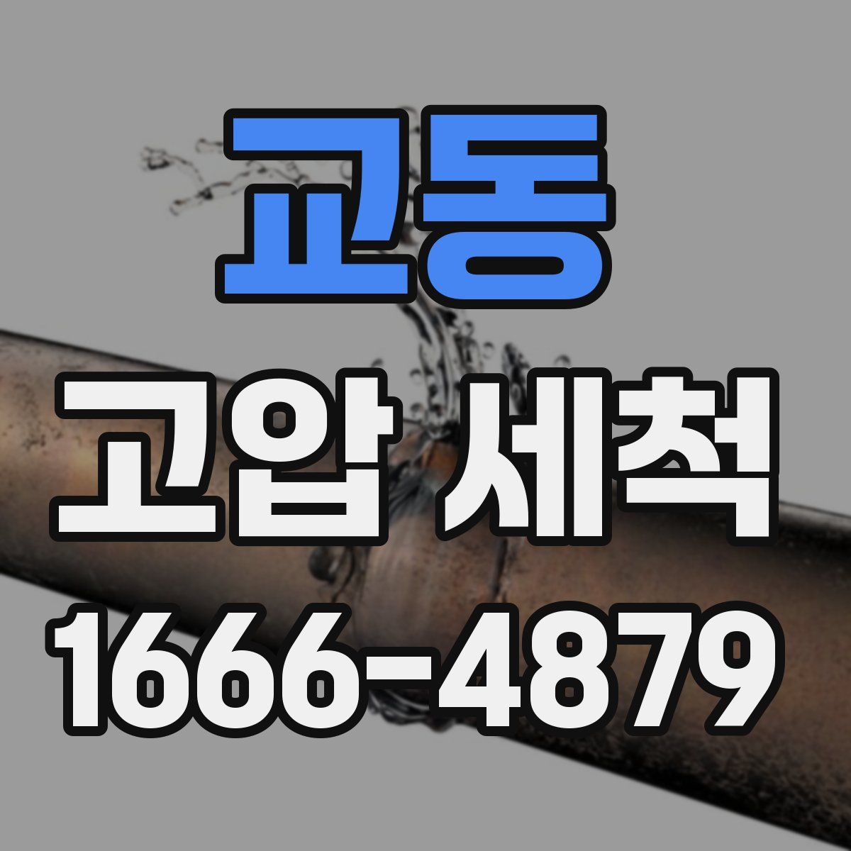 교동 고압 세척
