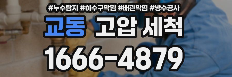 교동 고압 세척