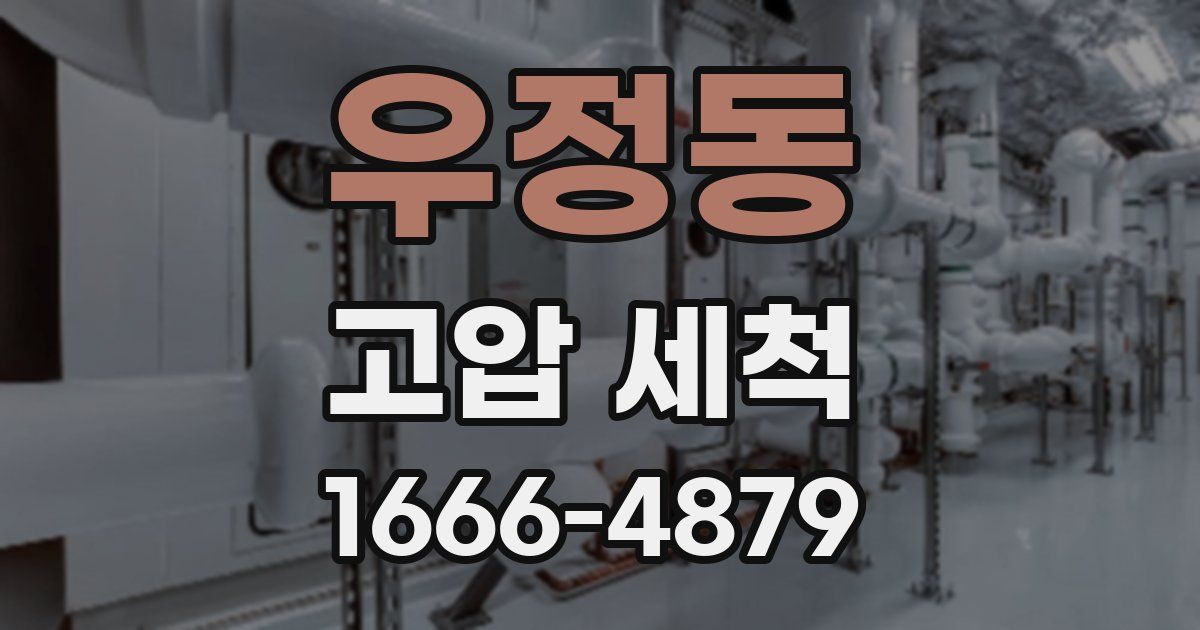 우정동 고압 세척