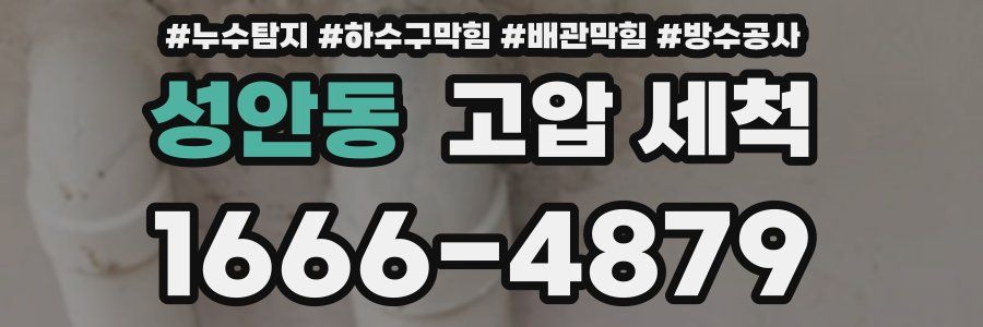 성안동 고압 세척