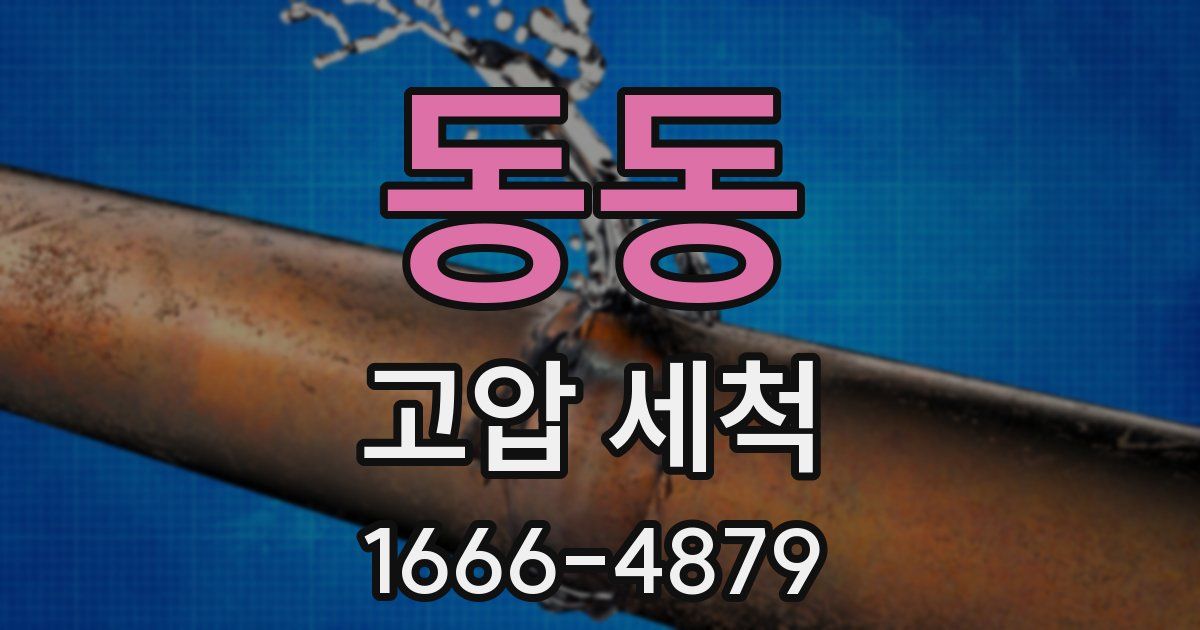 동동 고압 세척