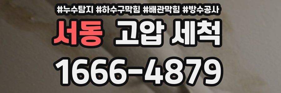 서동 고압 세척