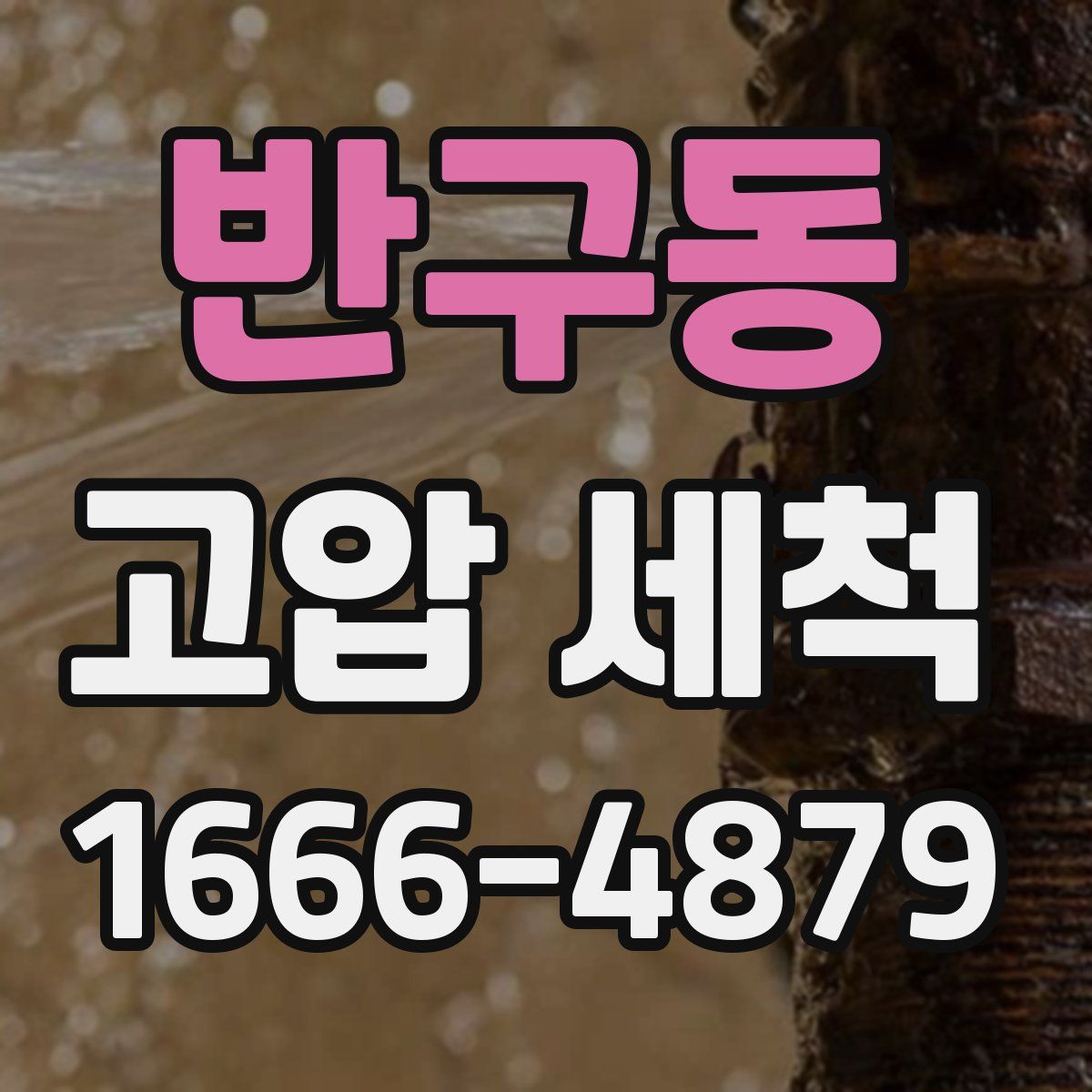 반구동 고압 세척