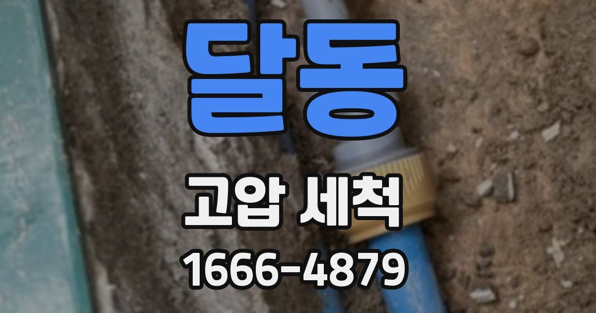달동 고압 세척