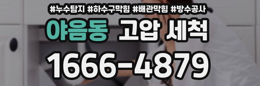 야음동 고압 세척