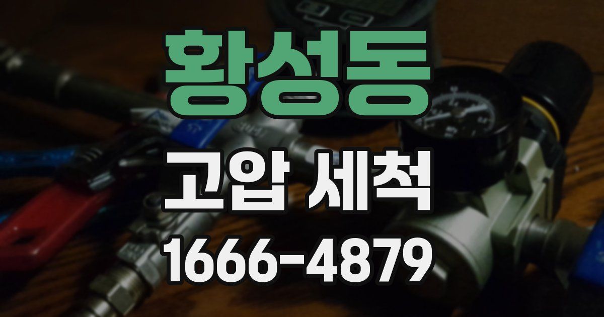 황성동 고압 세척