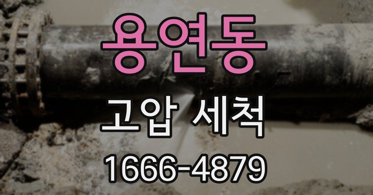 용연동 고압 세척