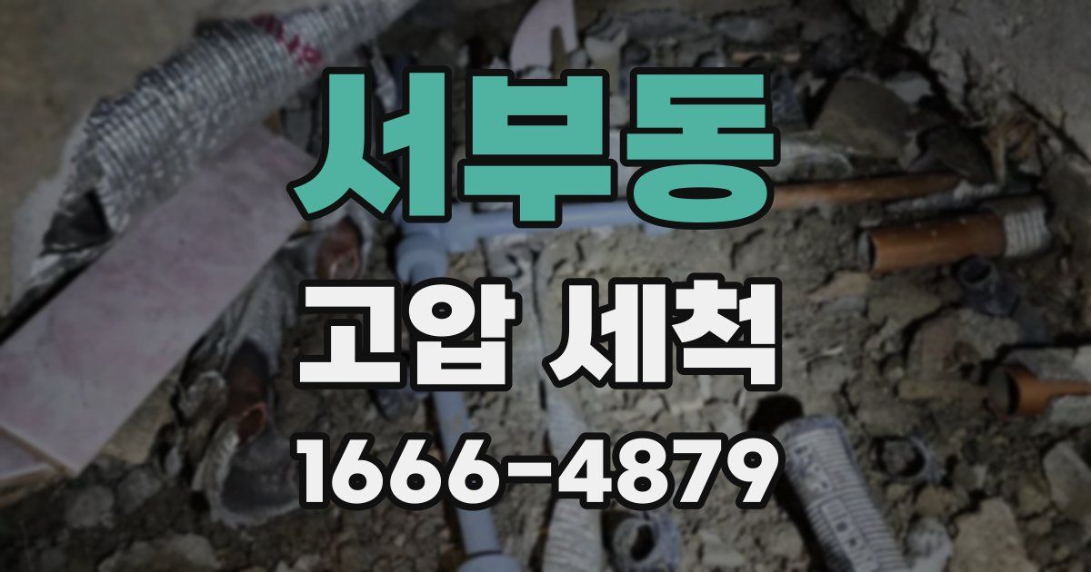 서부동 고압 세척