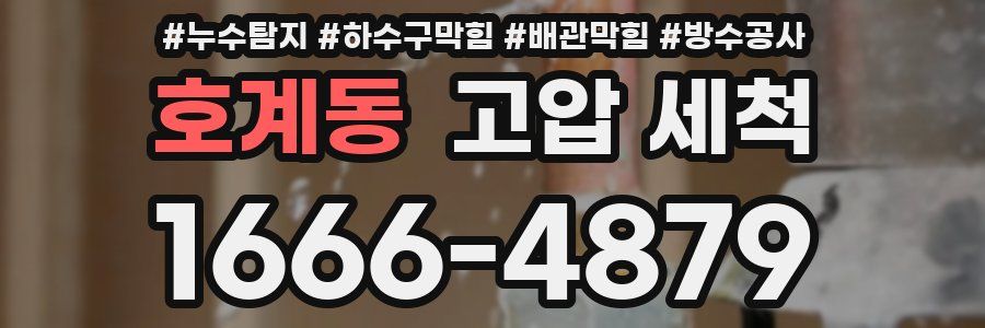 호계동 고압 세척