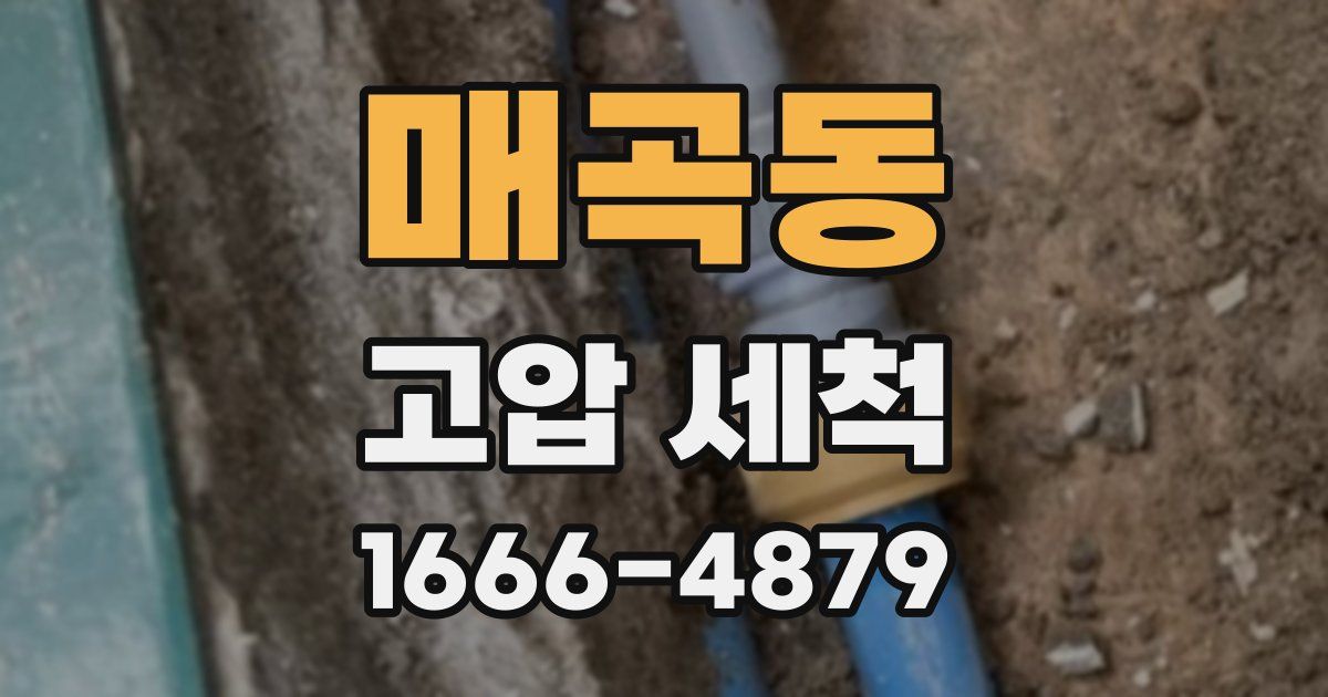 매곡동 고압 세척