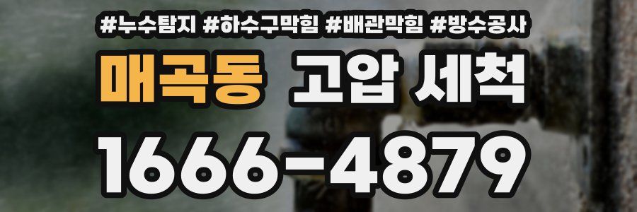 매곡동 고압 세척