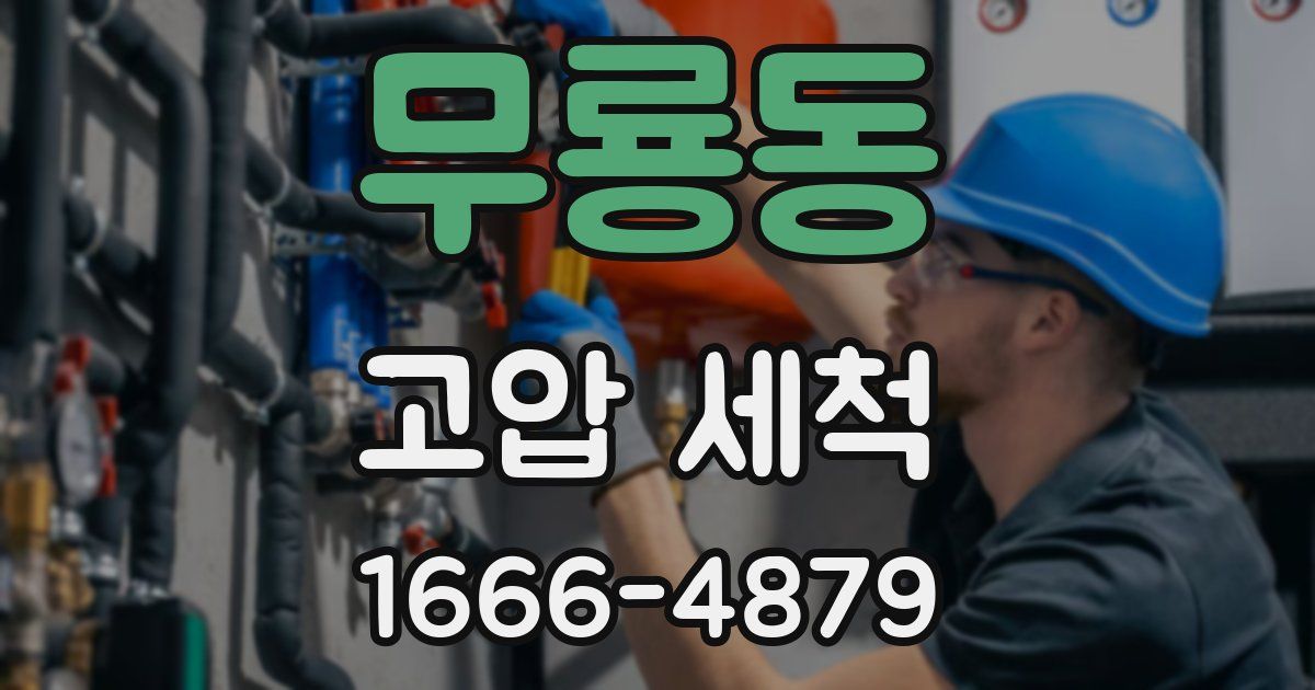 무룡동 고압 세척