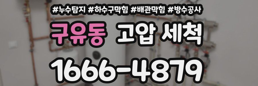 구유동 고압 세척