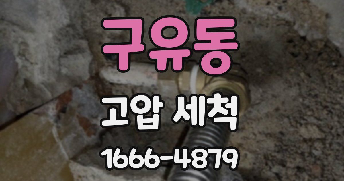 구유동 고압 세척