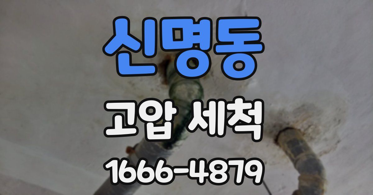 신명동 고압 세척
