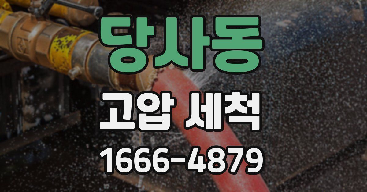 당사동 고압 세척